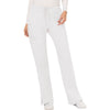 white - Mid Rise Moderate Flare Drawstring Pant