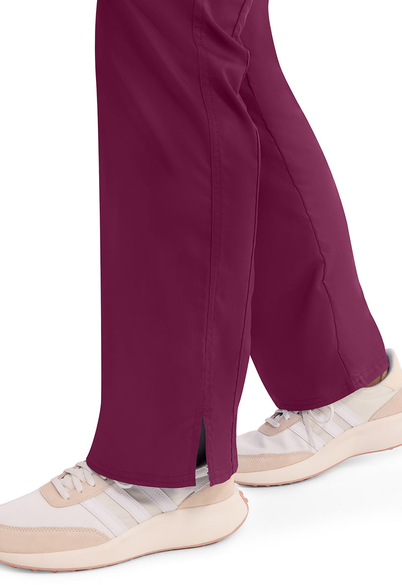 Wine - Cherokee Cherokee WW Revolution Women's Scrub Pants - Detail 4 View