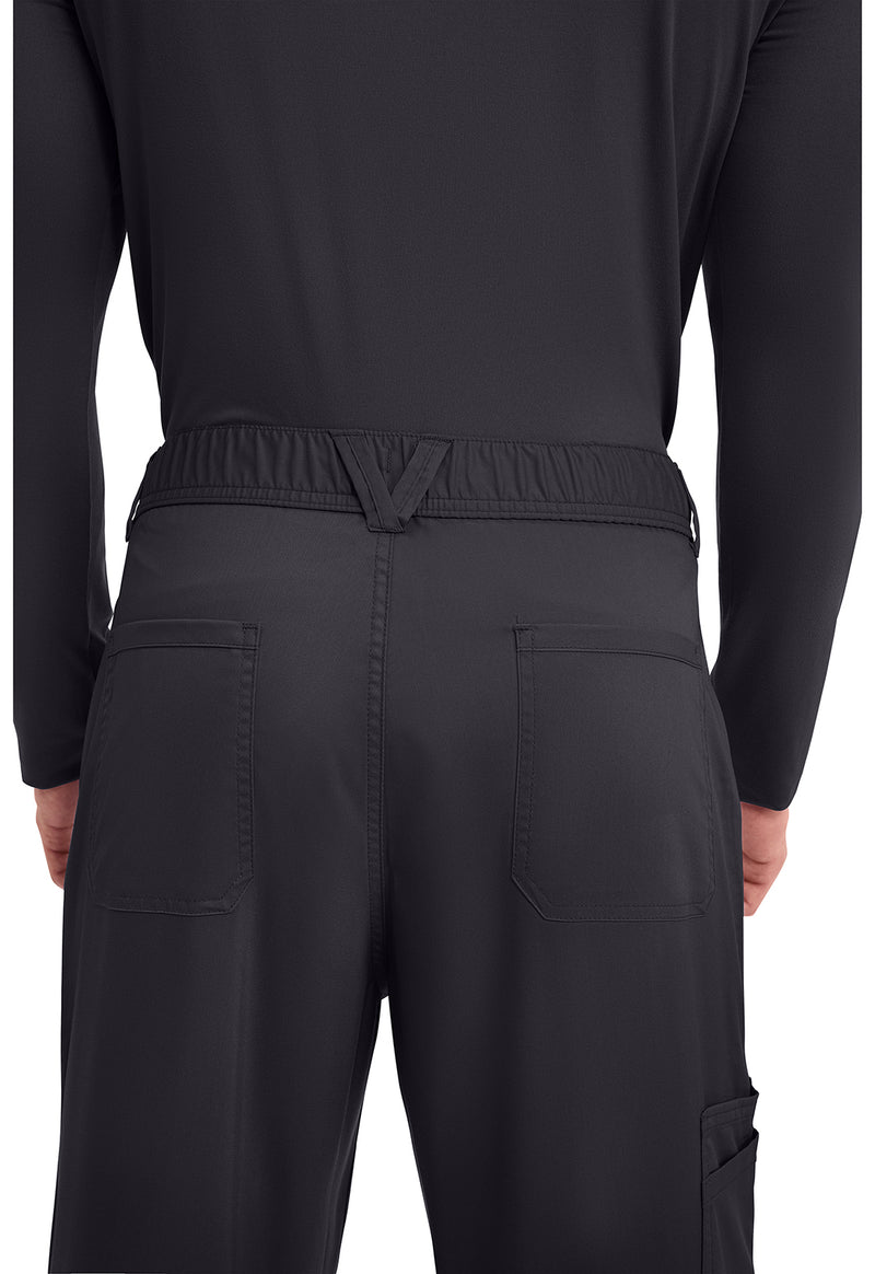 Pewter - Men's Fly Front Scrub Pants – Short (View 4)