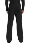 Black - Men's Fly Front Scrub Pants – Tall (Back)