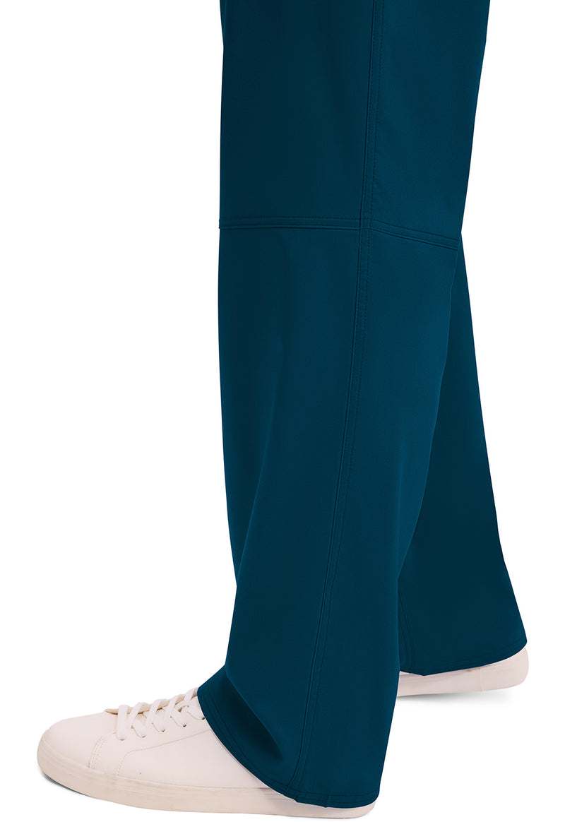 Caribbean Blue - Men's Fly Front Scrub Pants – Tall (View 3)