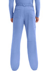 Ciel Blue - Men's Fly Front Scrub Pants – Tall (Back)