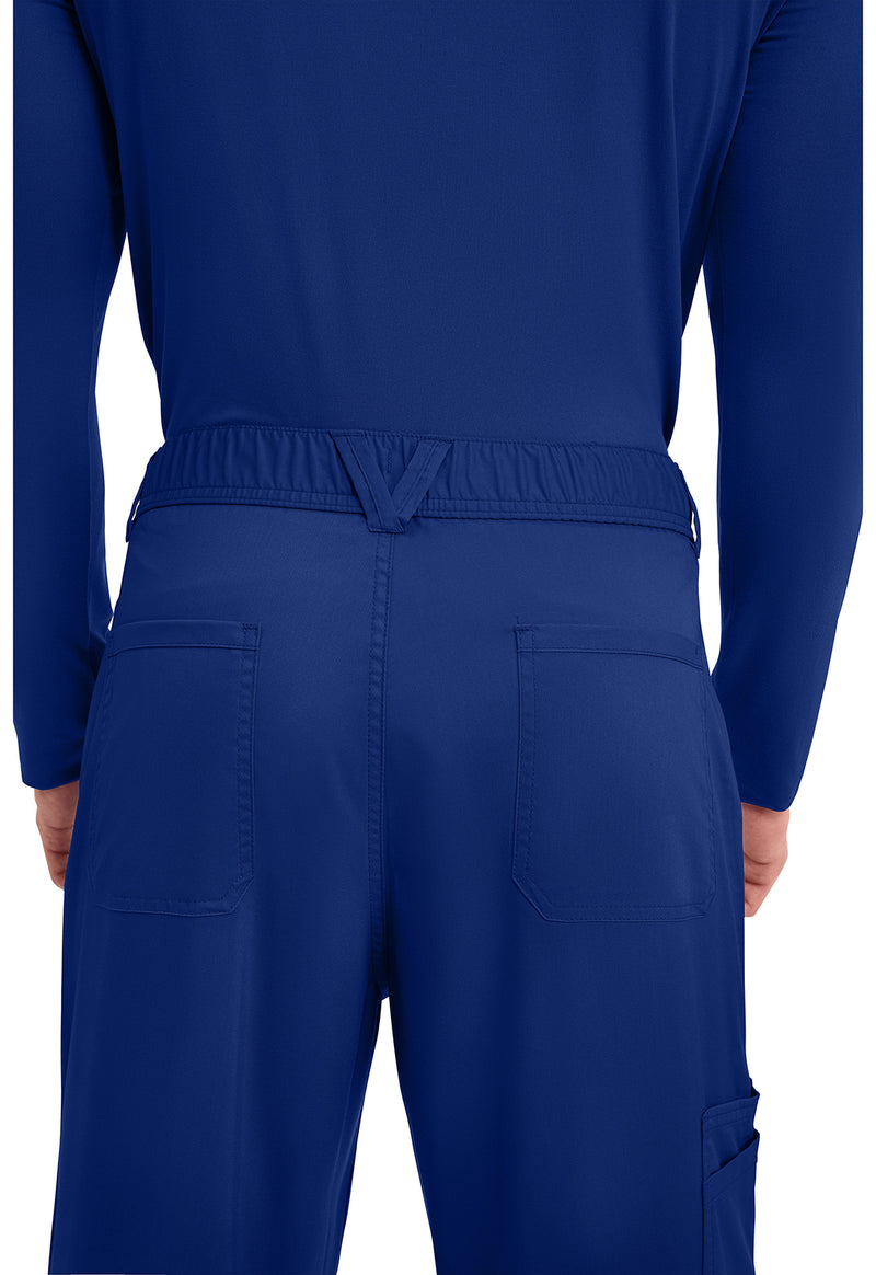 Galaxy Blue - Men's Fly Front Scrub Pants – Tall (View 4)