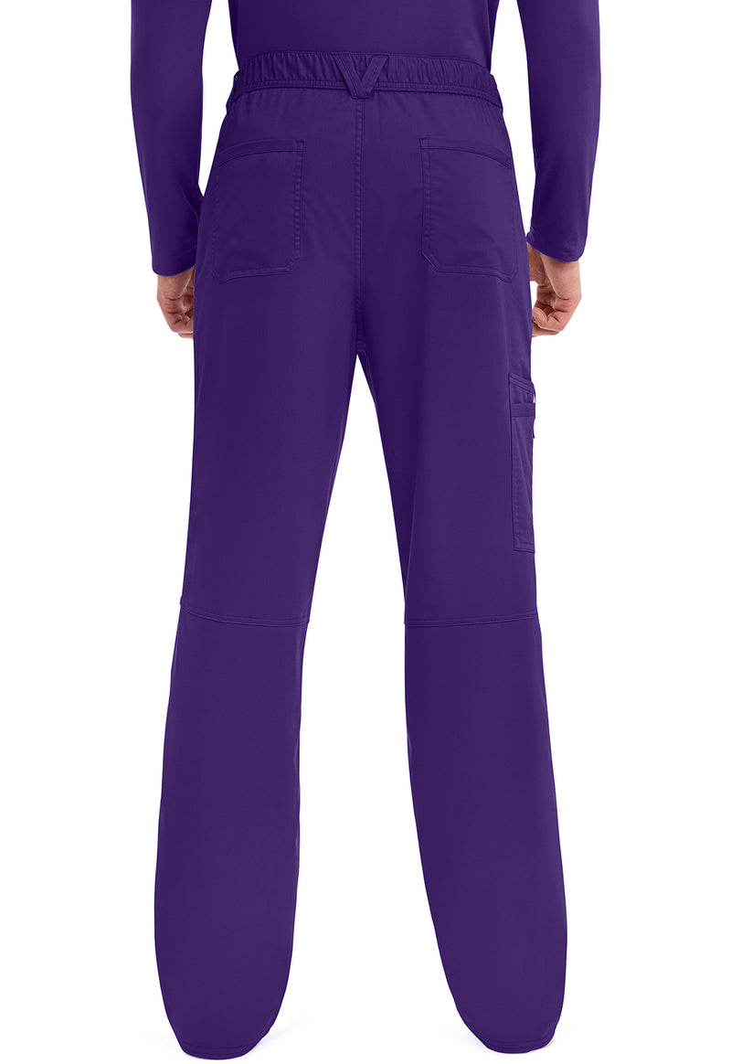 Grape - Men's Fly Front Scrub Pants – Tall (Back)