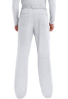 White - Men's Fly Front Scrub Pants – Tall (Back)