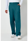 Caribbean Blue - Cherokee WW Revolution Men's Scrub Pants - Front View