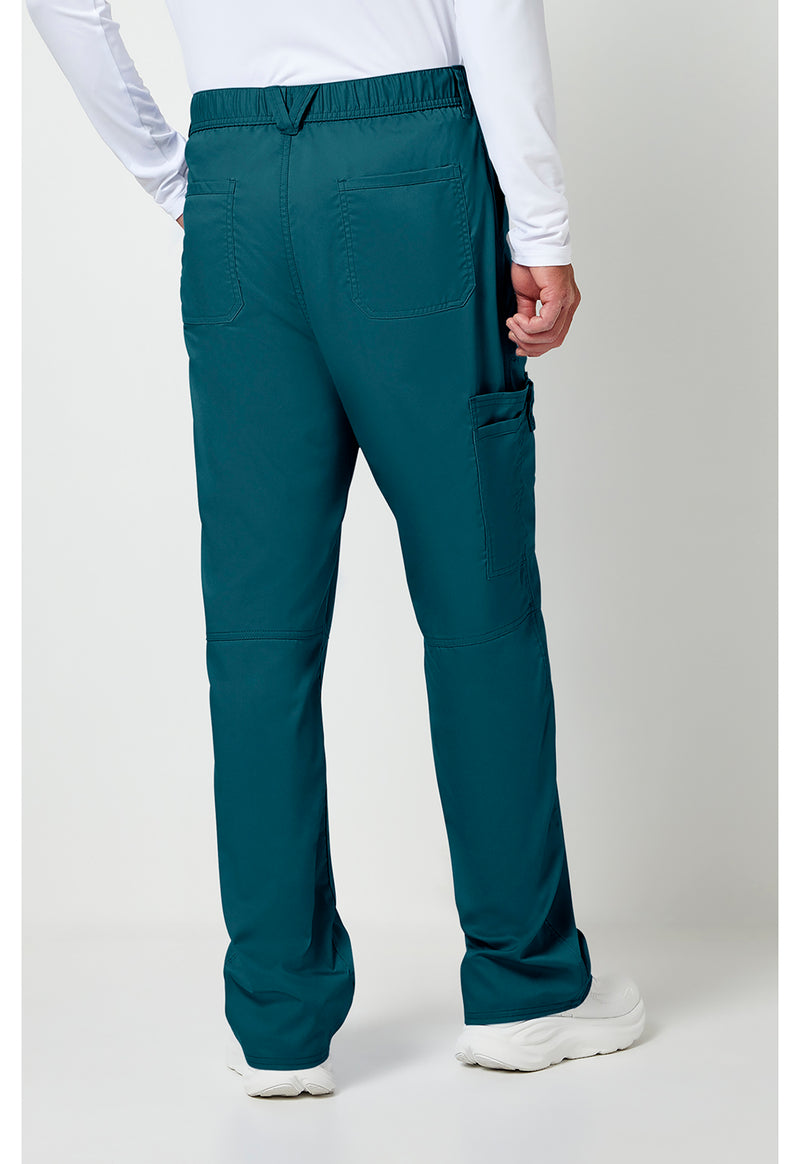 Caribbean Blue - Cherokee WW Revolution Men's Scrub Pants - Back View