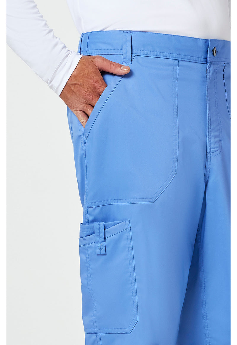 Ciel Blue - Cherokee Cherokee WW Revolution Men's Scrub Pants - Detail 3 View