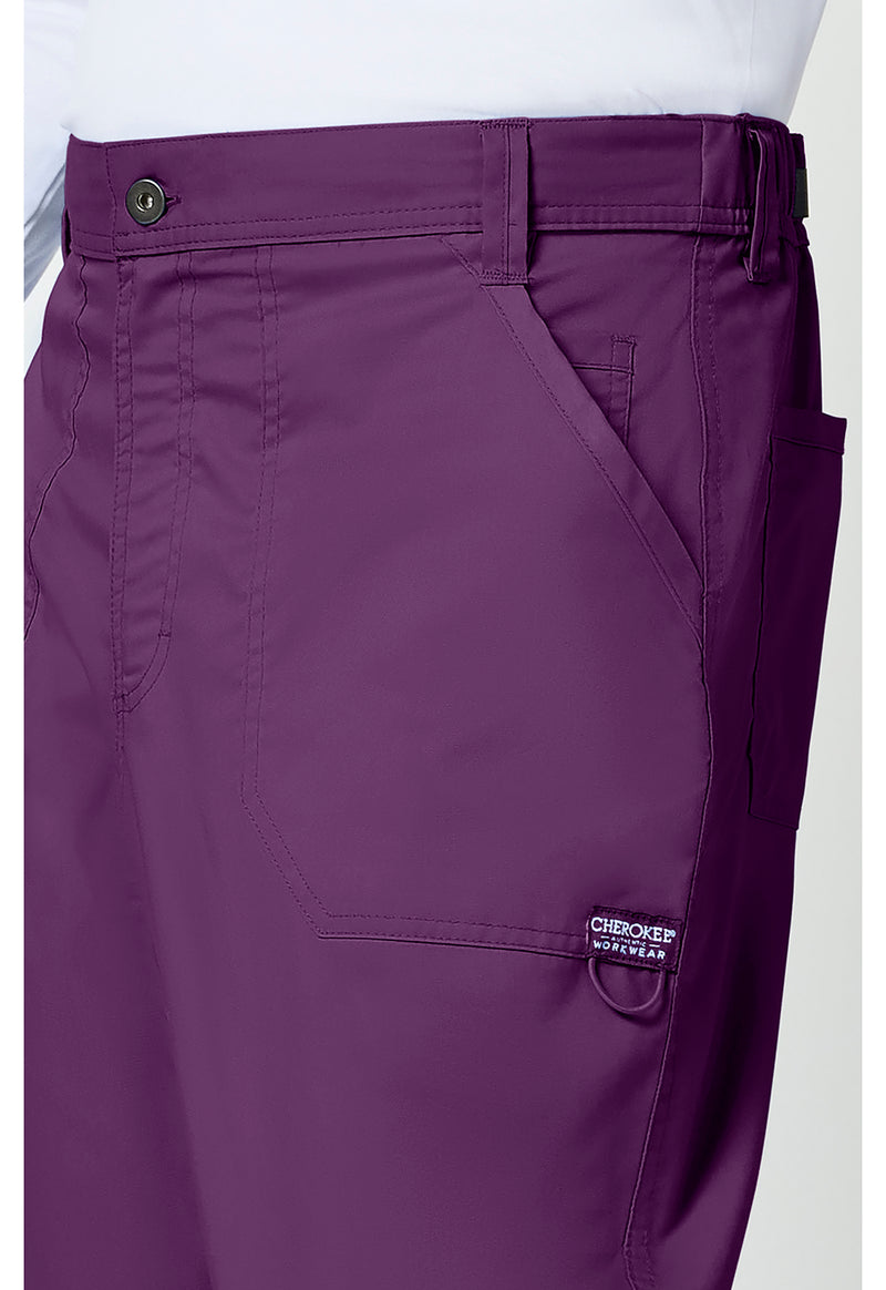 Eggplant - Cherokee Cherokee WW Revolution Men's Scrub Pants - Detail 4 View