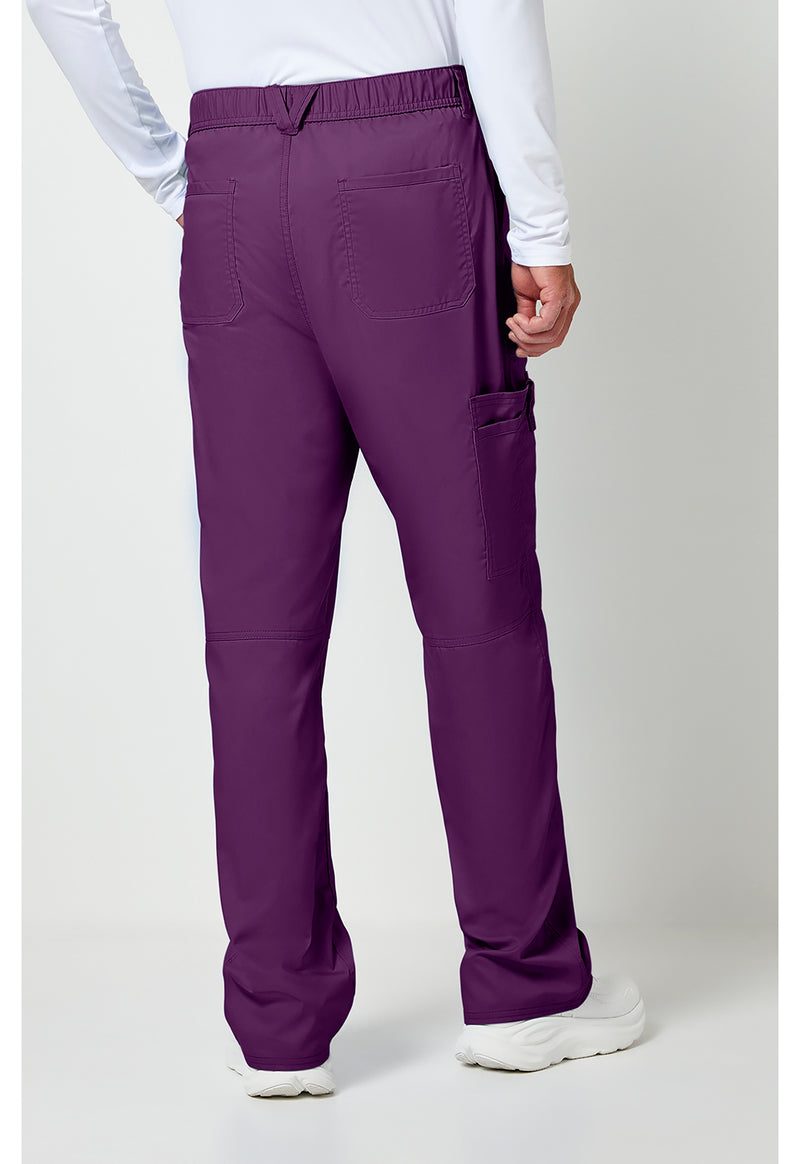 Eggplant - Cherokee WW Revolution Men's Scrub Pants - Back View