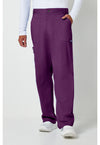 Eggplant - Cherokee WW Revolution Men's Scrub Pants - Front View