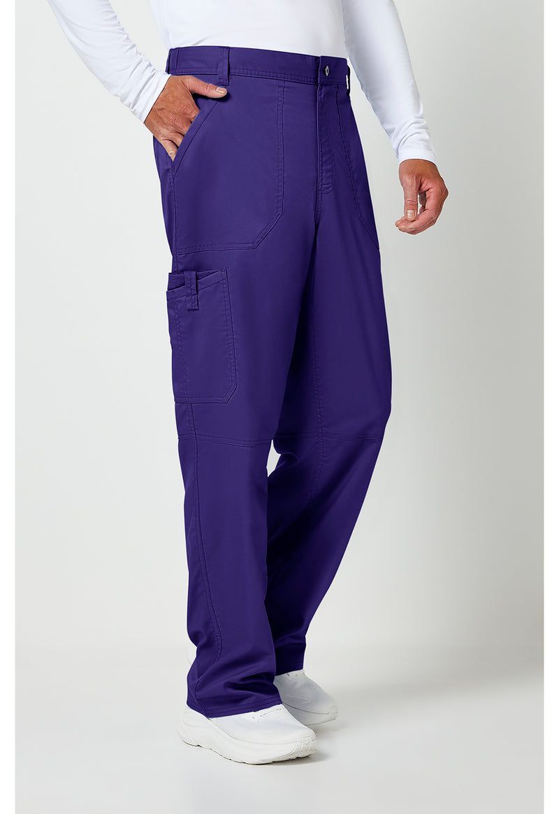 Grape - Cherokee Cherokee WW Revolution Men's Scrub Pants - Right Side View