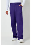 Grape - Cherokee WW Revolution Men's Scrub Pants - Front View