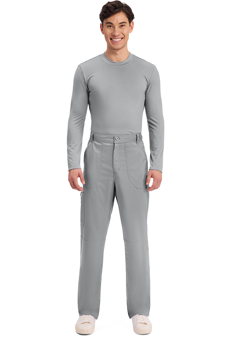 Grey - Cherokee Cherokee WW Revolution Men's Scrub Pants - Detail 1 View