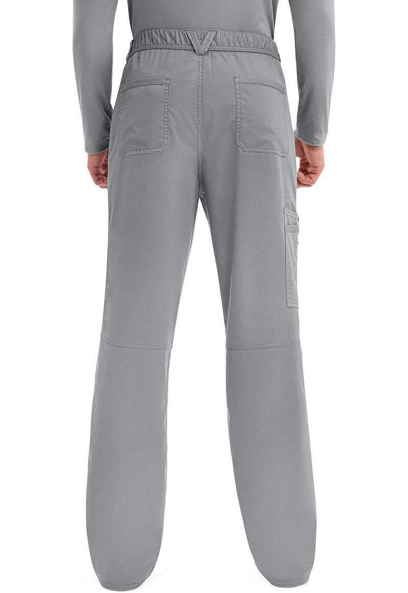 Grey - Cherokee WW Revolution Men's Scrub Pants - Back View