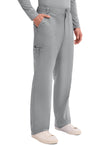 Grey - Cherokee Cherokee WW Revolution Men's Scrub Pants - Right Side View