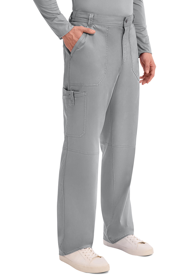Grey - Cherokee Cherokee WW Revolution Men's Scrub Pants - Right Side View