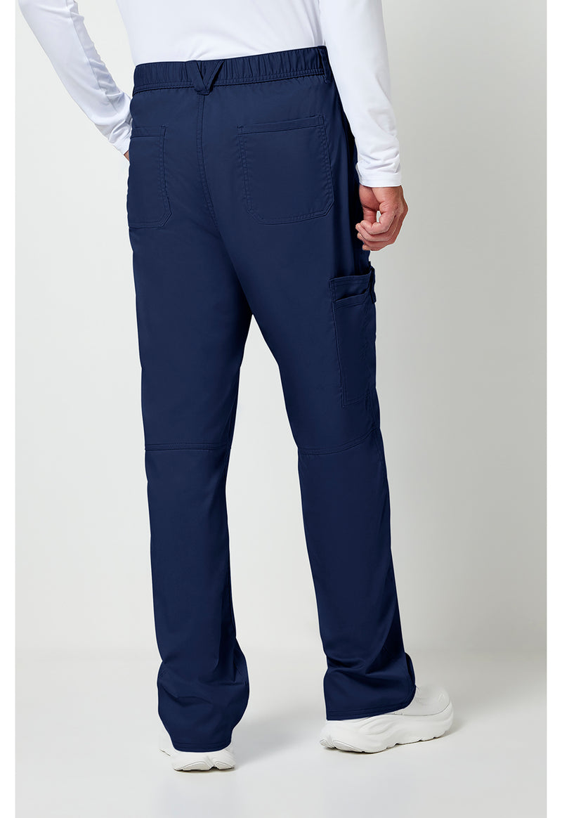 Navy - Cherokee WW Revolution Men's Scrub Pants - Back View
