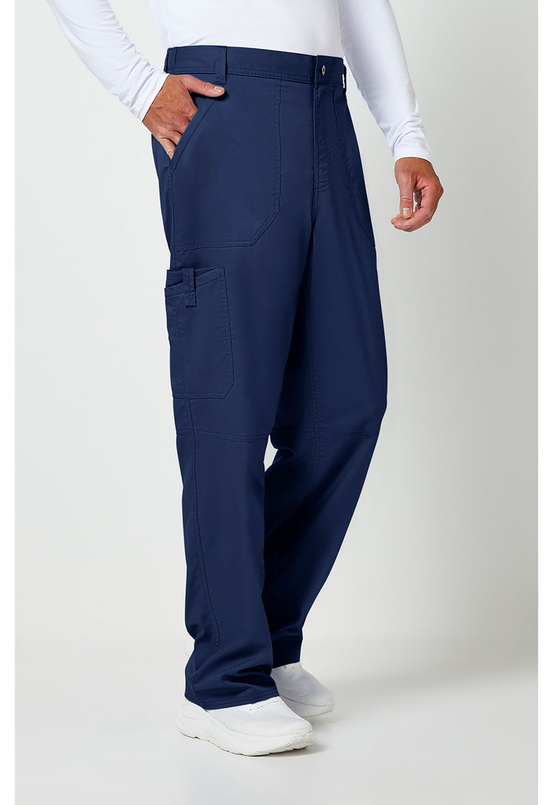 Navy - Cherokee Cherokee WW Revolution Men's Scrub Pants - Right Side View