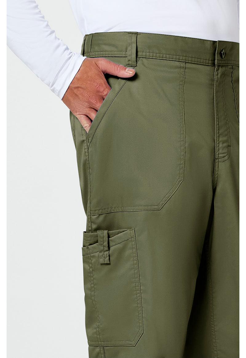 Olive - Cherokee Cherokee WW Revolution Men's Scrub Pants - Detail 3 View