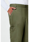 Olive - Cherokee Cherokee WW Revolution Men's Scrub Pants - Detail 3 View