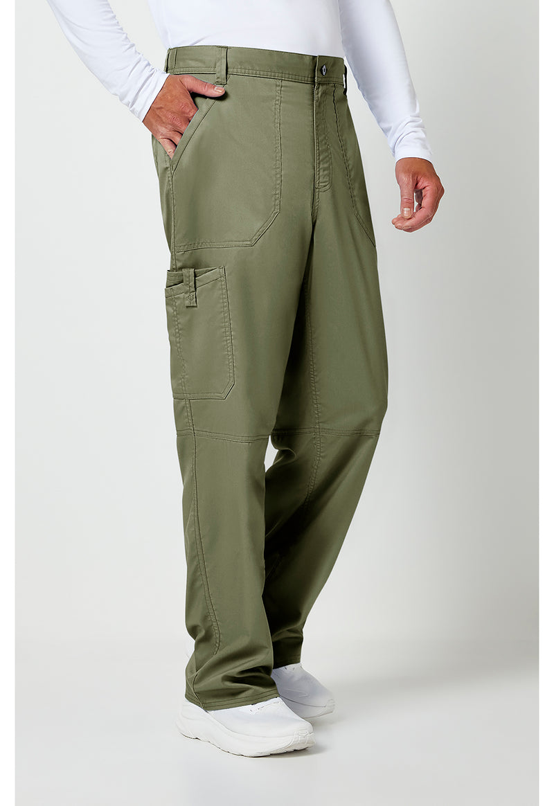 Olive - Cherokee Cherokee WW Revolution Men's Scrub Pants - Right Side View