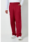 Red - Cherokee WW Revolution Men's Scrub Pants - Front View
