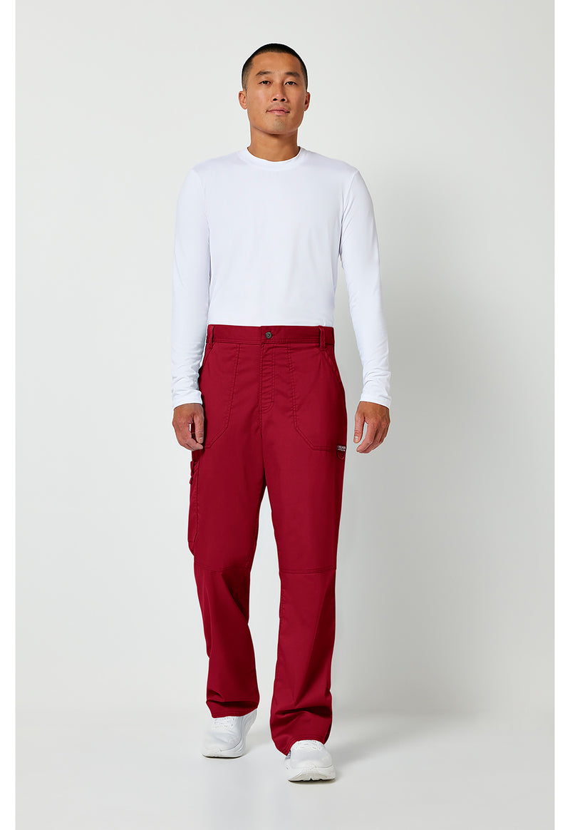 Red - Cherokee Cherokee WW Revolution Men's Scrub Pants - Detail 1 View