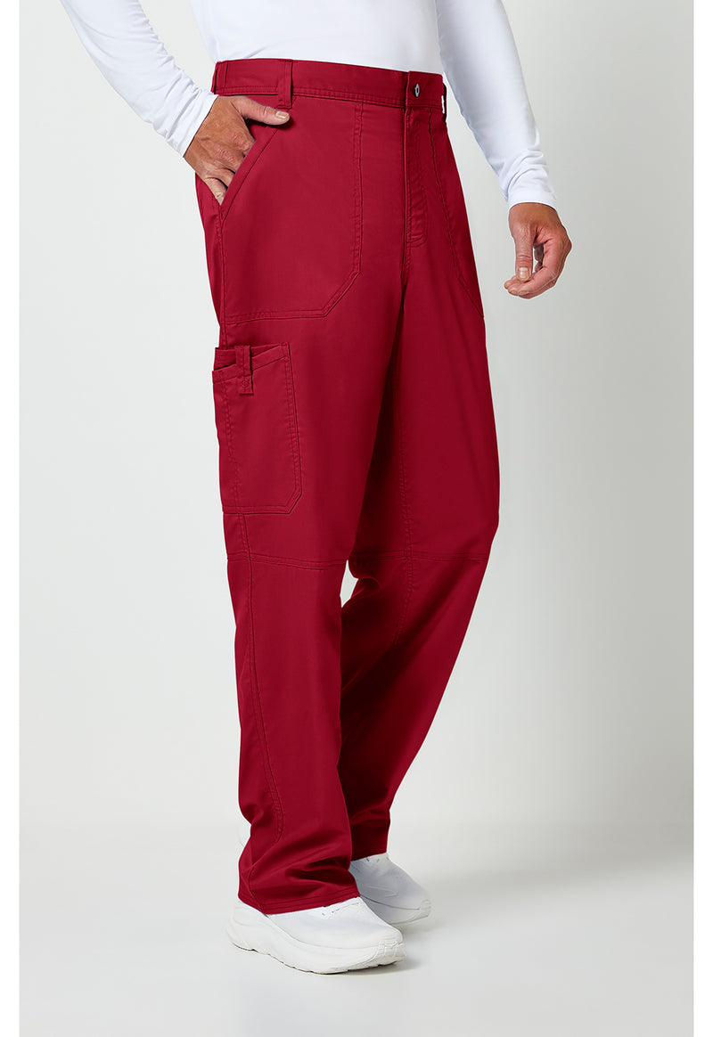 Red - Cherokee Cherokee WW Revolution Men's Scrub Pants - Right Side View