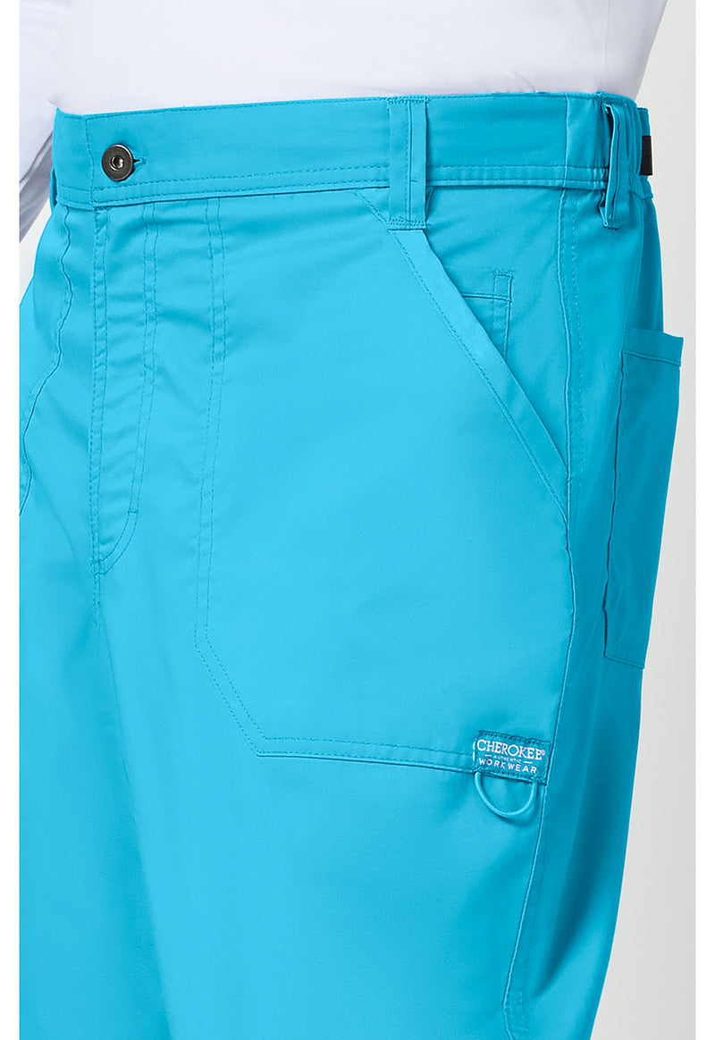 Turquoise - Cherokee Cherokee WW Revolution Men's Scrub Pants - Detail 4 View