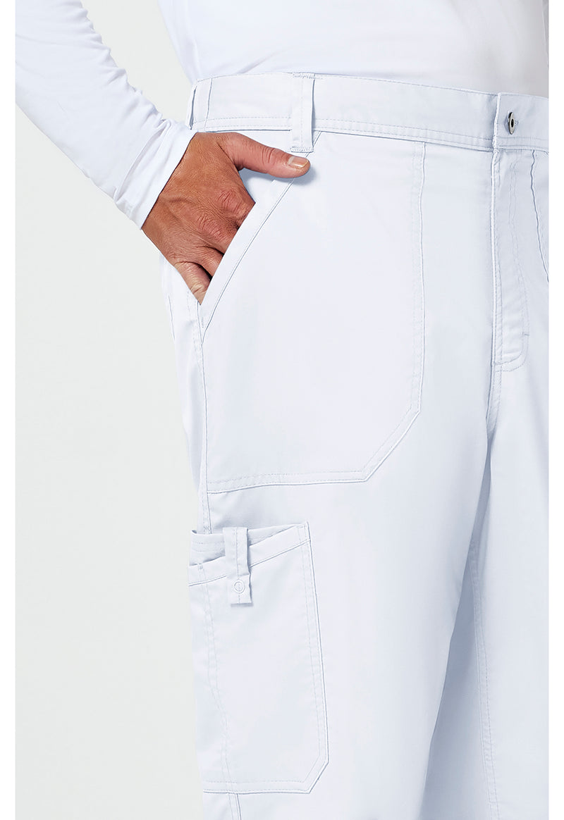 White - Cherokee Cherokee WW Revolution Men's Scrub Pants - Detail 3 View