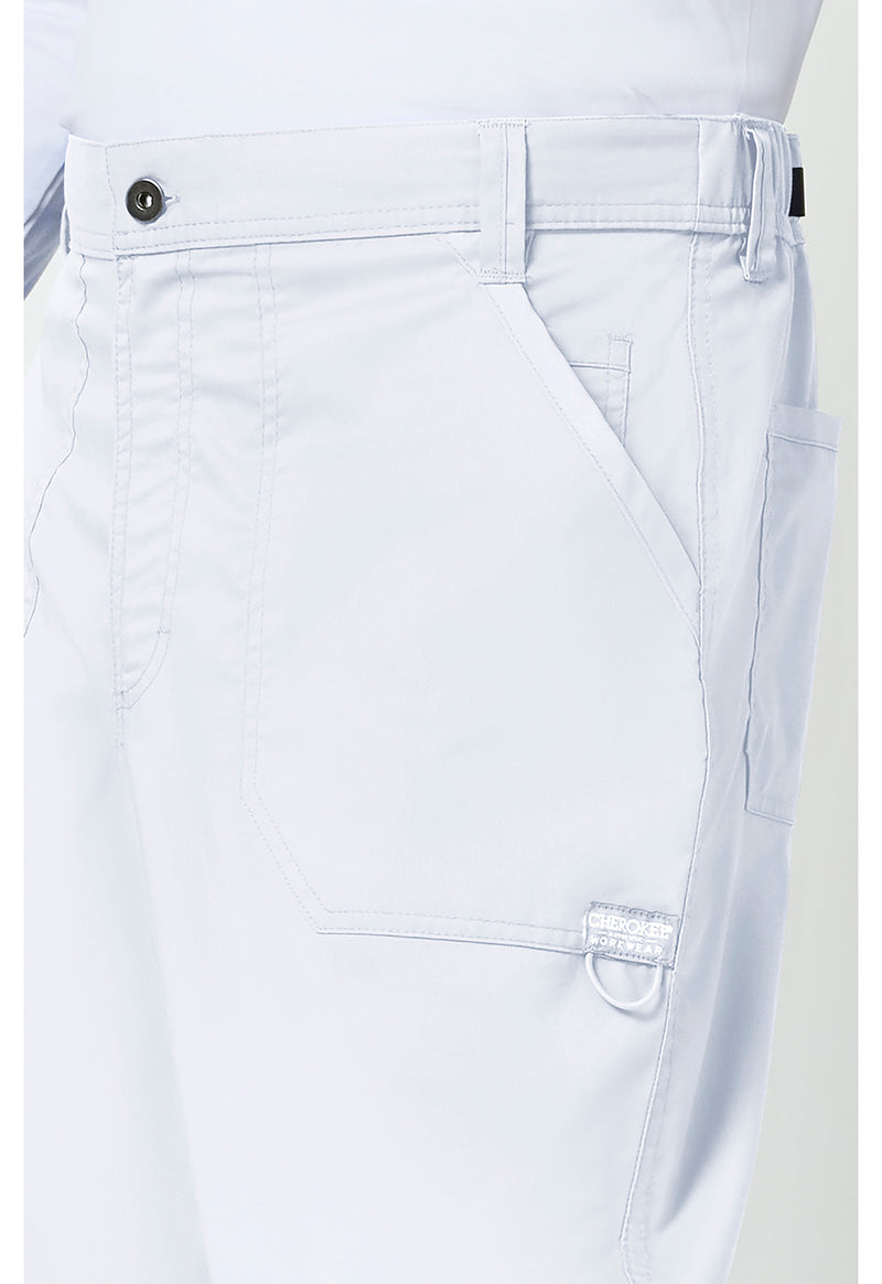 White - Cherokee Cherokee WW Revolution Men's Scrub Pants - Detail 4 View