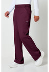 Wine - Cherokee Cherokee WW Revolution Men's Scrub Pants - Left Side View