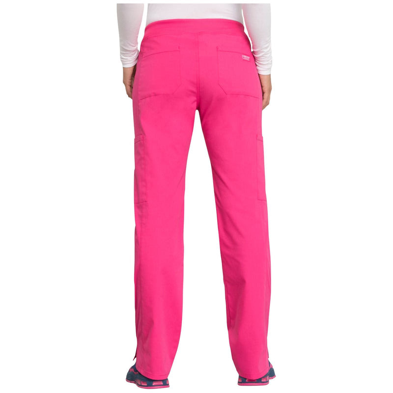 electric pink - Mid Rise Straight Leg Pull-on Cargo Pant