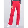 red - Mid Rise Straight Leg Pull-on Cargo Pant