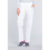 white - Mid Rise Straight Leg Pull-on Cargo Pant