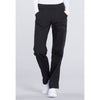 black - Mid Rise Straight Leg Pull-on Cargo Pant