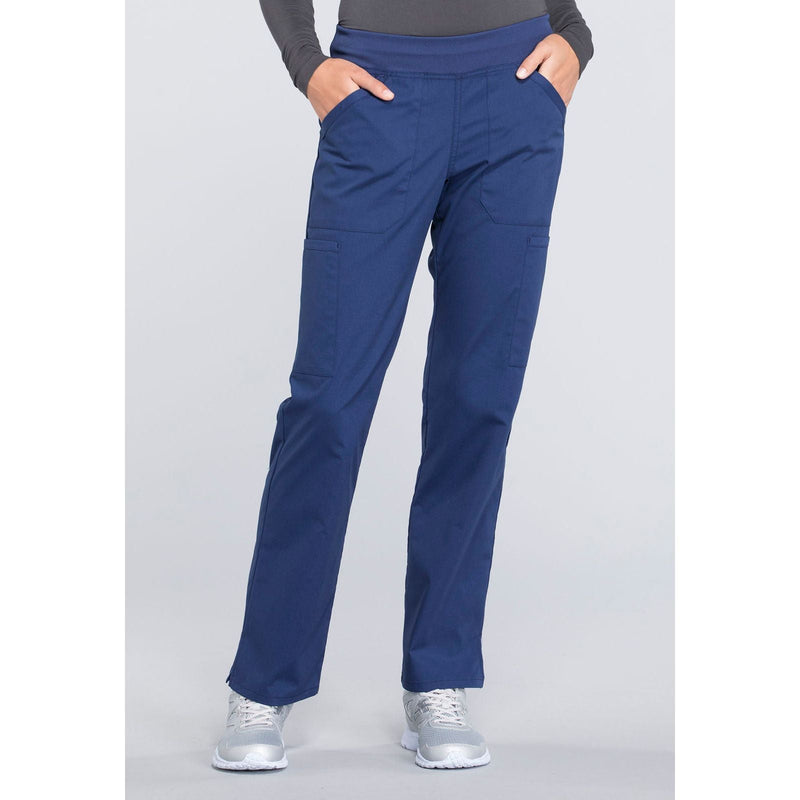 navy - Mid Rise Straight Leg Pull-on Cargo Pant