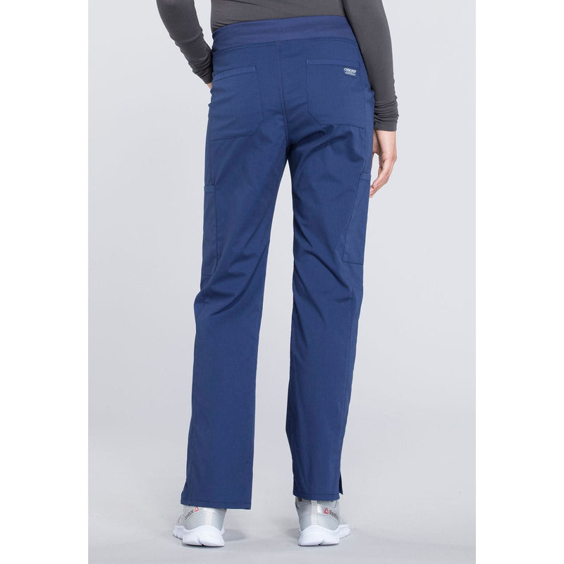 navy - Mid Rise Straight Leg Pull-on Cargo Pant
