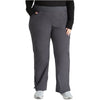 pewter - Mid Rise Straight Leg Pull-on Cargo Pant
