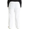 white - Mid Rise Straight Leg Pull-on Cargo Pant