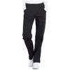 black - Mid Rise Straight Leg Pull-on Cargo Pant