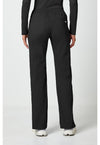 black - Mid Rise Straight Leg Pull-on Cargo Pant (Back)