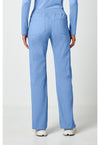 ciel blue - Mid Rise Straight Leg Pull-on Cargo Pant (Back)