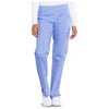 ciel blue - Mid Rise Straight Leg Pull-on Cargo Pant