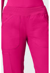 electric pink - Mid Rise Straight Leg Pull-on Cargo Pant (View 2)