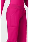 electric pink - Mid Rise Straight Leg Pull-on Cargo Pant (View 3)