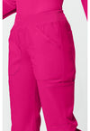 electric pink - Mid Rise Straight Leg Pull-on Cargo Pant (View 4)