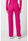 electric pink - Mid Rise Straight Leg Pull-on Cargo Pant (Back)