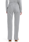 grey - Mid Rise Straight Leg Pull-on Cargo Pant (Back)